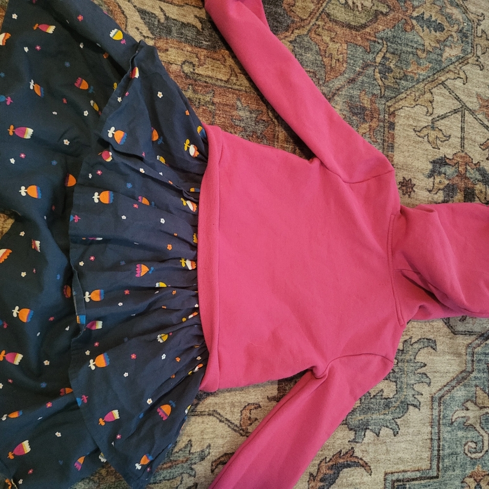 Tucker + Tate Pink and Navy Kids Casual Dress - Picture 5 of 5